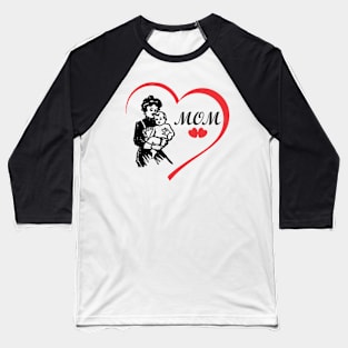 love mom Baseball T-Shirt